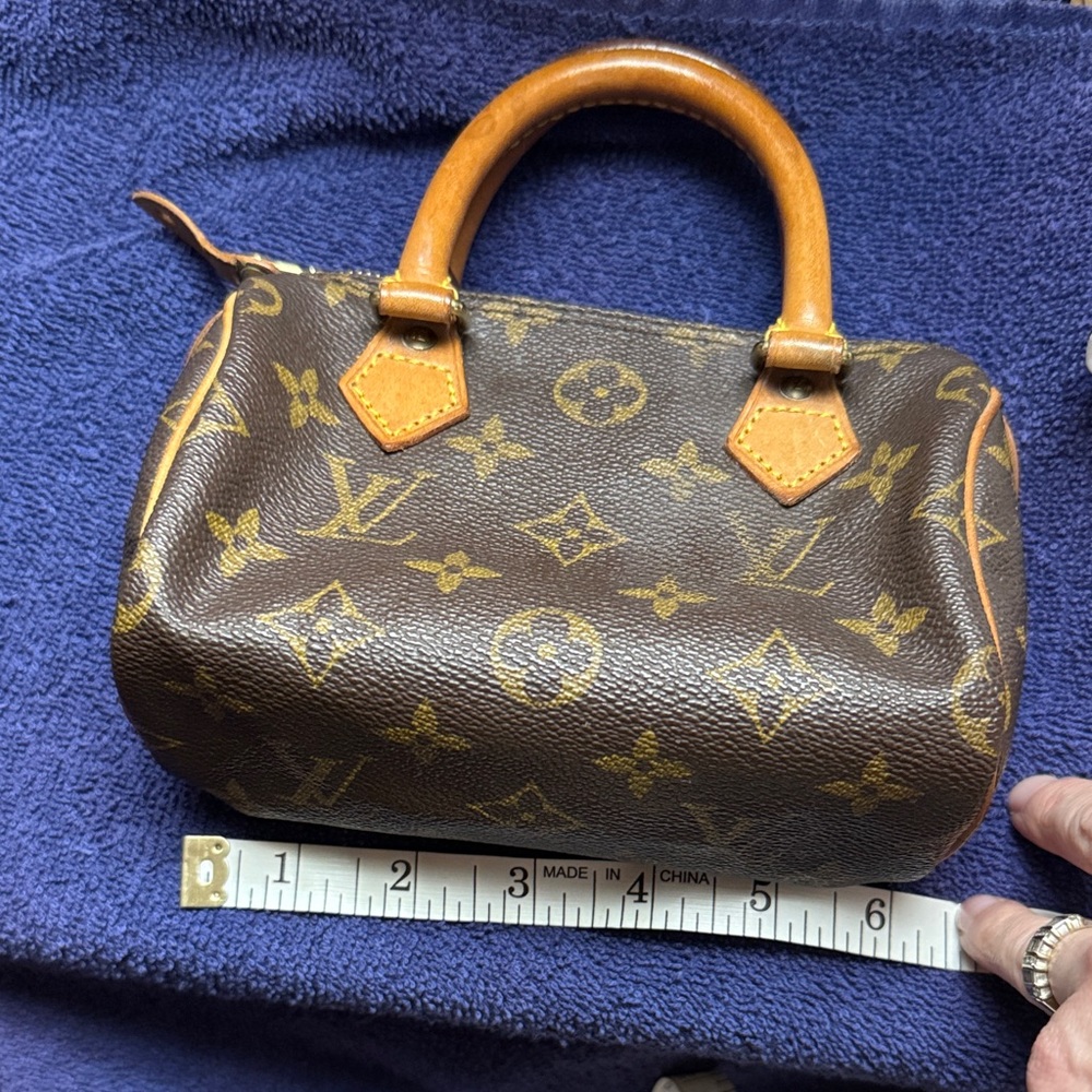 Louis Vuitton Brown and Tan Mini Monogram Bag - Picture 9 of 10